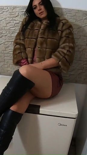 Milfycalla Compilation - Fetish Sex, Blow-jobs and Rough Sex While Wearing Sexy Fur Coats -3-
