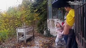 Gina Gerson, Rainy Day And Mugur In Behind The Of Outdoor Fucking Session In A