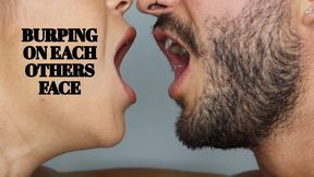 Burping on each others face - Mr and Mrs C
