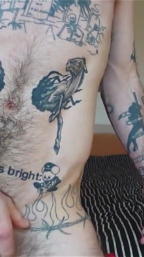 Horny Ftm XXX Skips Stripteases for Your Xmas Present, Rubs His Pink Pussy to Shaking Orgasm