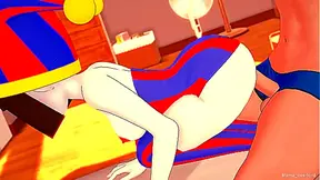 Pomni Drops Towel in Steamy Digital Circus Hentai Encounter