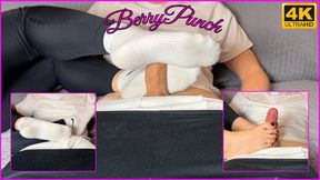 Dirty Nike Socks Sockjob - Massage - Footjob - Cumshot - Foot Fetish - Foot Domination - 4K