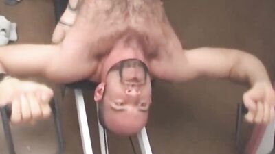 Watch As This Hot Hairy Hunk Works Out In His Home Gym