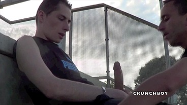 Fucked in public football stadium