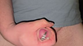 Cum dripping from my piercings