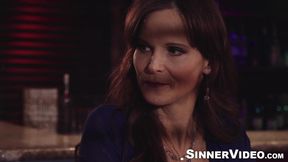 Stepson Robby Echo licks pussy before a hardcore ramming with stepmom Syren De Mer