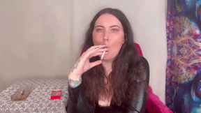 Miss Ffw Enjoying a Few Cigarettes in Her Catsuit