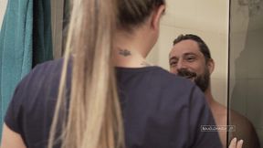 sexo quente no chuveiro com esposa coroa loira rabuda - alessandra maia e mario aquele