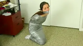 Cali Logan In Duct Tape Mummification