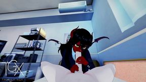 fantasy anime hentai game hot horned girl hardcore sex and deep blowjob