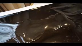 Bound Beauty: Latex Wraps Tight, Tangles Me Up Good & Rips My Thighs Open Wide