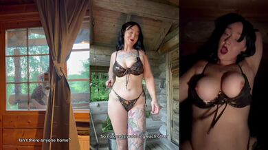 Sauna Sex with Neighbour’s MILF Mommy POV Big Ass Tits Tattoo Dildo