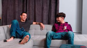 Chris, Roman & more caught jerking off in a wild bareback threesome with Jock-mates Caught, Chris & More! AS