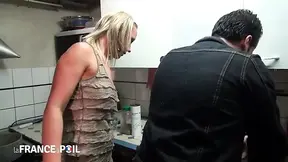 Sexy Blonde Pays Repair Man with Pussy