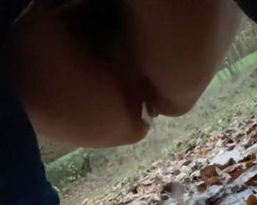 Masturbation in my Car and Pissing in Forest, Horny by Driving, Parking and Masturbation and Peeing