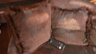 Lusty housewife fucked a robber