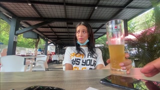 lush control in public, people see my reactions in a bar