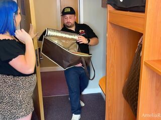 mrporkpie pizza express vol-two pays the pizza male with sex