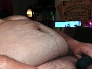 Cubby cums with his favorite vibrator