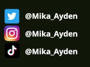 FLEXING AND CUM aesthetic in the dark - MIKA AYDEN