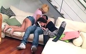 Raunchy trans trio teasing