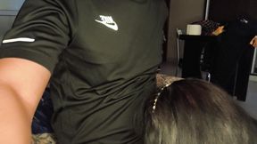 My mother-in-law sucks my cock all day, this slut wants milk to swallow