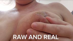 Raw Nipples Close-Up – Sensitive Areolas, Real Skin Texture, Natural Imperfections