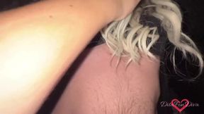 Blonde transgender big dick surprise makes her friend cum inside