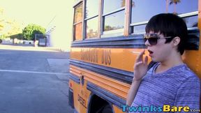 Rebellious twink Kyler Moss rimmed and bareback fucked hard