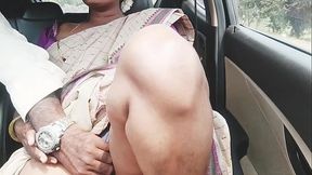 Saree big boobs Indian aunty with son in law long drive for fucking. Telugu dirty talks.