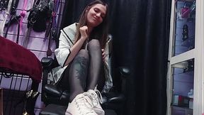 Anime girl POV sneakers and feet domination