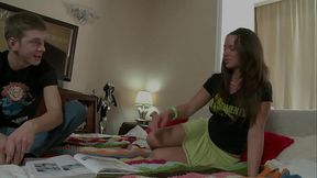 hot teen slut anal sex and eating cum