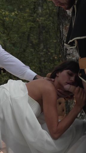 The last time before getting married with two cocks   Clip 1