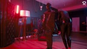 A Rubber Mistress and her stretch foil worm