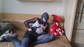 My Guilmon is back from trip and covered in sticky cum