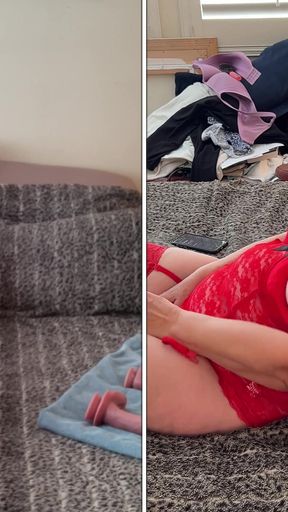 Granny Carmen's Lady in Red Naughty Solo Pleasures