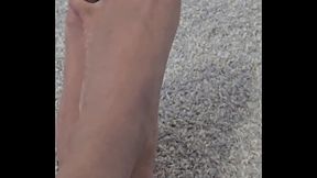 Stretching And Popping My Non-Pedicured Toes Hands-Free
