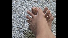 Stretching And Popping My Non-Pedicured Toes Hands-Free