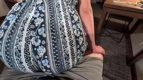 cute redhead grinds on cock