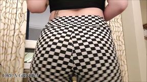 👖 Checkered Pants and Black Thong Ass Worship 🍑