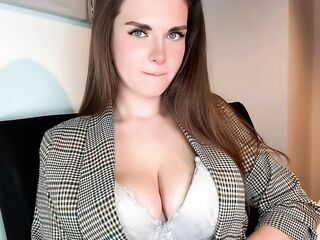 Stepmother's Large Boner in Leather Panties was Caught by her Worker in the Office