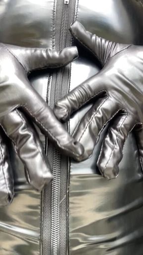 Let your mind melt for shiny latex in slow motion