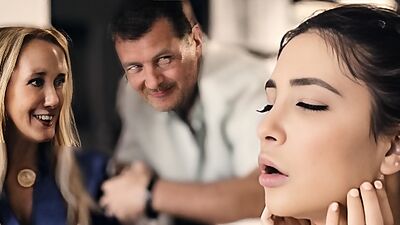 PURE TABOO Perverted Stepparents Reveal That Teen Stepdaughter Was Swap & Initiate 3some!