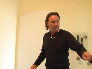 Gorgeous honey caught masturbating and gets banged by huge schlong