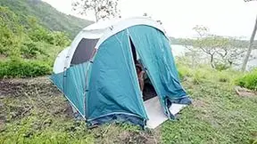 Had Fun With A Strangers Big Dick In Tent While My Husband Was Away