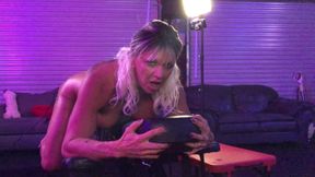 Hot Blonde has Both Holes Wrecked in her Obedience Bench