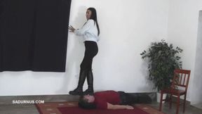 Under the feet of Mistress Natasa wmv Boot