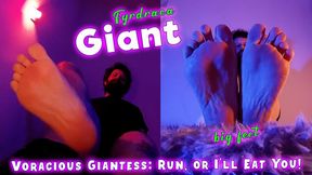Voracious Giantess: Run, or I'll Eat You! - HD 720p - Vore | male giantess | cum on camera