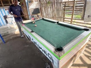 Recent year happiness with my boyfriend's in a snooker board