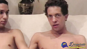 Skinny straight twinks JD & Cole are introverted so they slowly taste each others meat